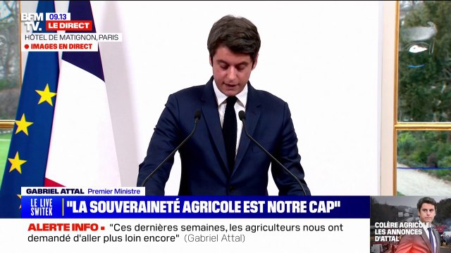 Nous ne mentirons pas, nous ne trahirons pas : Gabriel Attal revient sur ses engagements auprès des agriculteurs