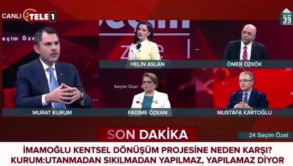 İmamoğlu vaatlerinin yüzde 87'sini gerçekleştirdi diyen Murat Kurum'dan yeni övgü