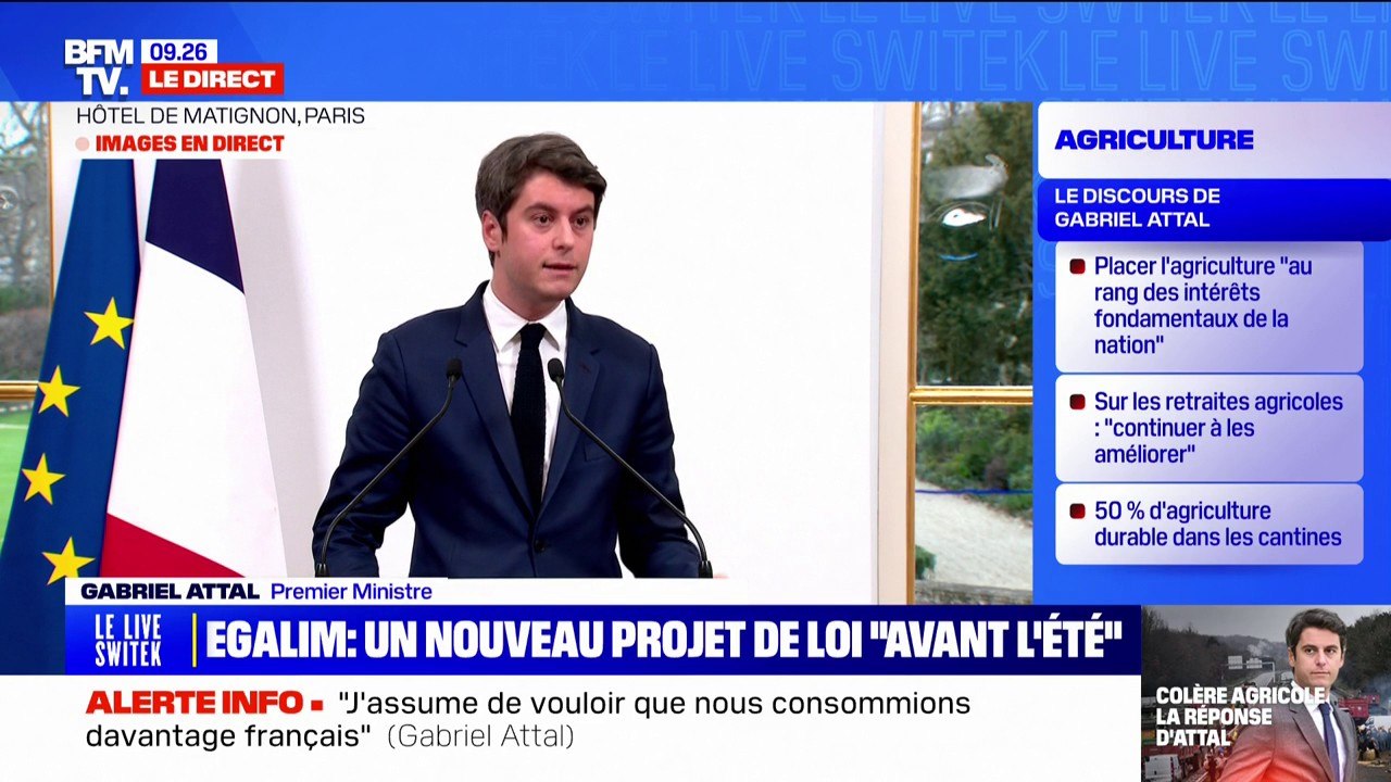 Gabriel Attal veut "exonérer de cotisations patronales la quasi-totalité des emplois saisonniers agricoles"