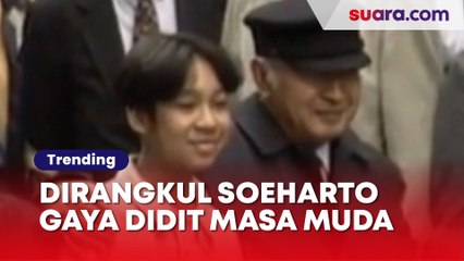 Foto Dirangkul Soeharto, Gaya Didit Hediprasetyo Masa Muda Jadi Salfok ke Model Rambutnya