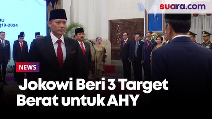 AHY Resmi Jadi Menteri ATR/BPN, Jokowi Langsung Beri 3 Target Berat!