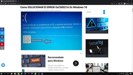 Como SOLUCIONAR el ERROR 0xC00021A en WINDOWS 10 (FÁCIL y RÁPIDO) 