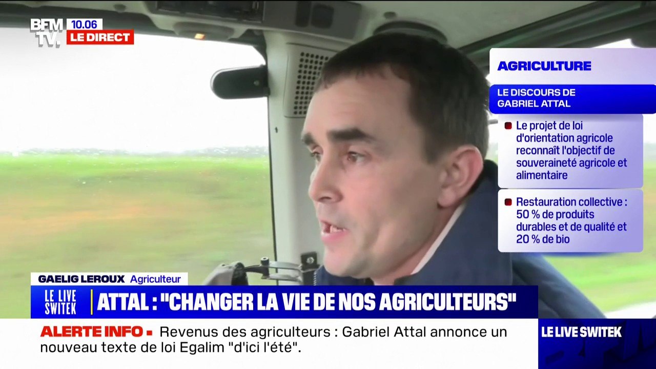 Colère des agriculteurs: "On a des normes archi idiotes" affirme Gaelig Leroux (agriculteur)
