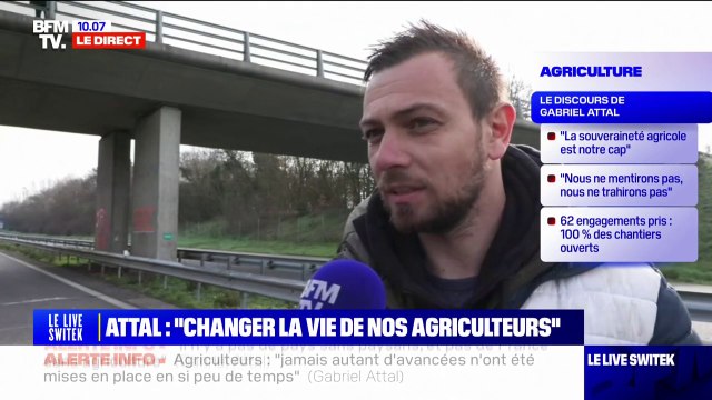 Colère des agriculteurs: On nous balade depuis des mois assure Yohann, céréalier du Tarn-et-Garonne
