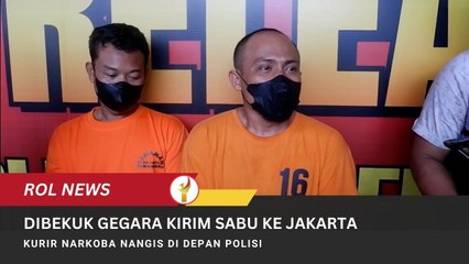 Dibekuk Gegara Kirim Sabu Ke Jakarta, Kurir Narkoba Nangis Di Depan Polisi