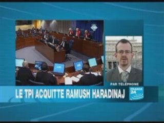 Ramush Haradinaj acquitté. Avril 2008. France24