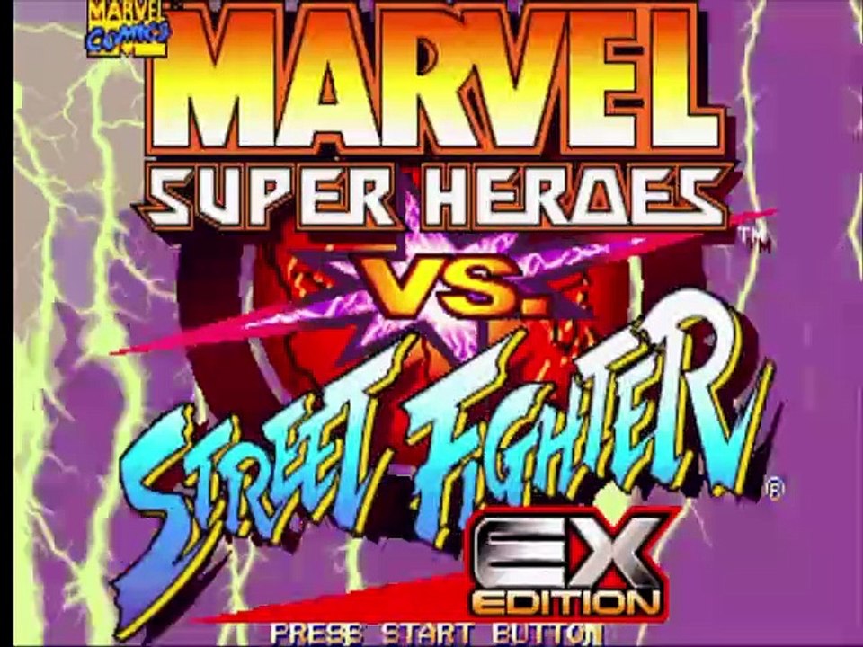 (PSX) Marvel Super Heroes vs Street Fighter (JP) - 00 - Intro
