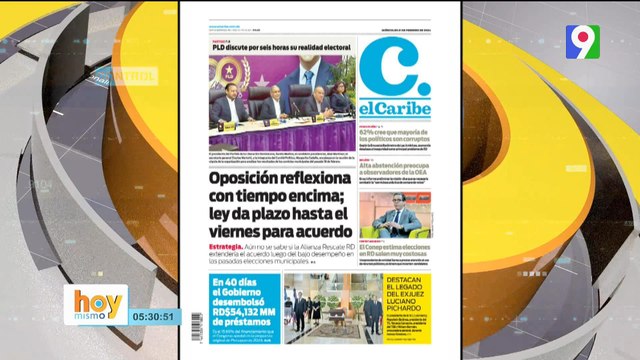 Titulares de prensa dominicana miércoles 21 de febrero 2024 | Hoy Mismo