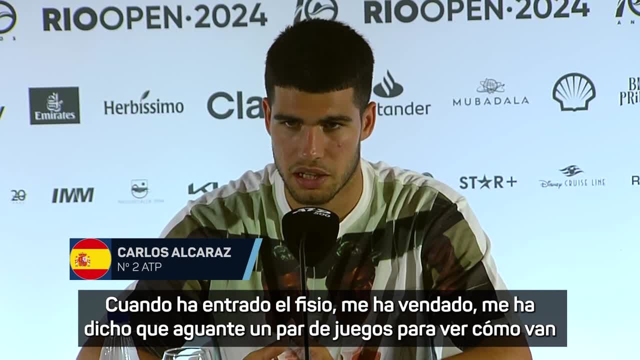 Carlos Alcaraz y su LESIÓN de TOBILLO por la que TUVO que RETIRARSE