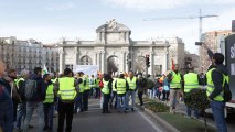 Tractoradas por Madrid con la Policía escoltando las protestas