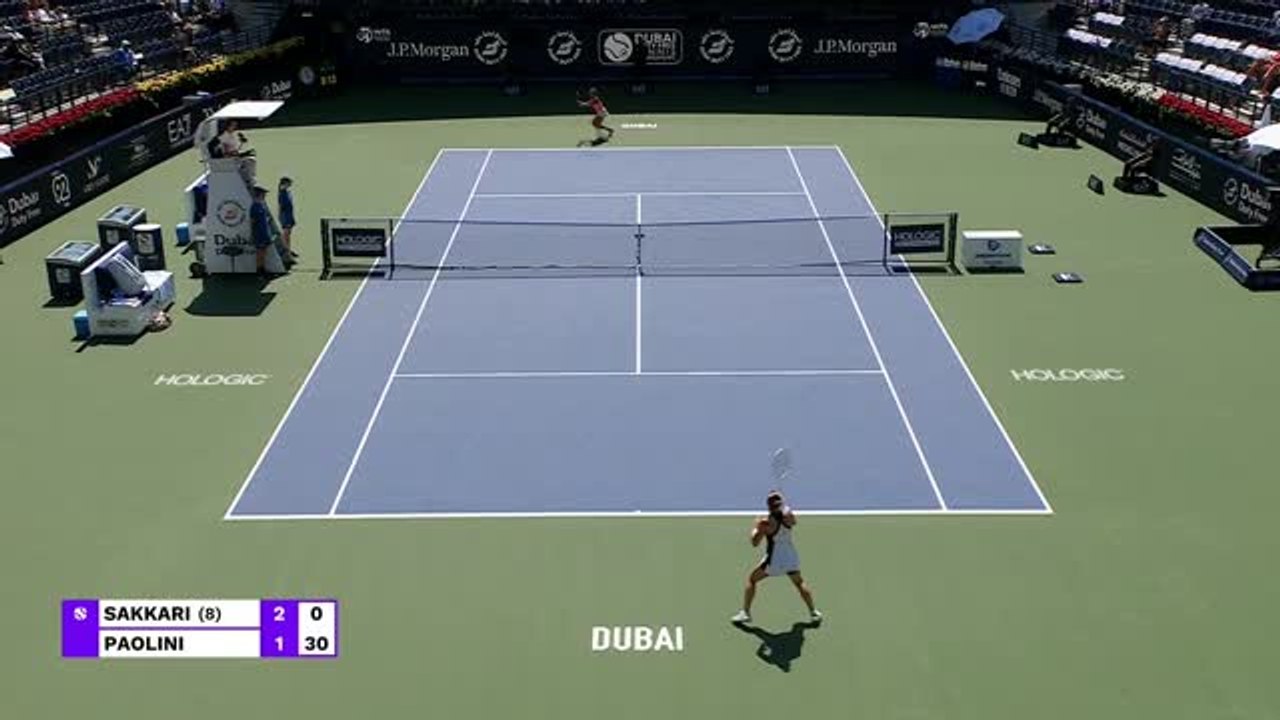 Dubaï - Sakkari chute en huitièmes face à Paolini