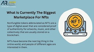 What Is Currently The Biggest Marketplace For Nfts