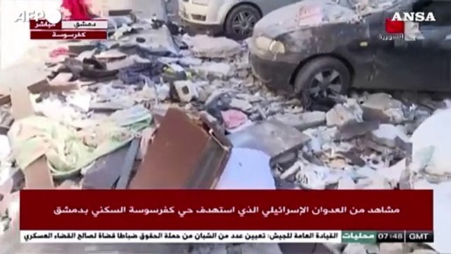 Siria, raid israeliani su un quartiere residenziale di Damasco: almeno tre morti