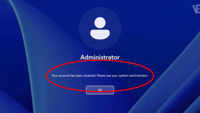 How To Fix Your account has been disabled , Please see your system administrator in windows 11 / 10 ✅