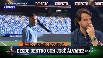 ¡Juan Jesús, jugador del Nápoles, camina por el estadio descalzo dos horas después del partido!