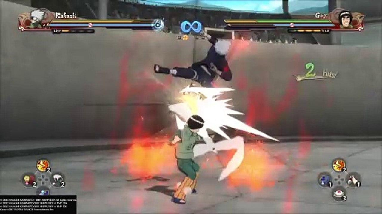 Kakashi vs Guy - Battle 2