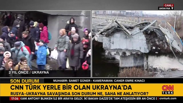 CNN TÜRK 2 yıl sonra Ukrayna-Rusya savaşının yaşandığı bölgede! Dikkatli gözlerden kaçmayan detay