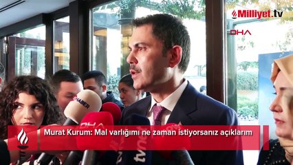 Murat Kurum'dan 'Mal varlığını açıklayacak mısınız?' sorusuna yanıt