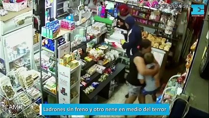 Ladrones sin freno y otro nene en medio del terror
