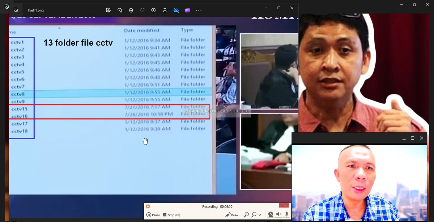 MUHAMMAD NUH AL-AZHAR MEMBUANG/MENYEMBUNYIKAN VIDEO CCTV 10, 11, 12, 13, DAN 14
