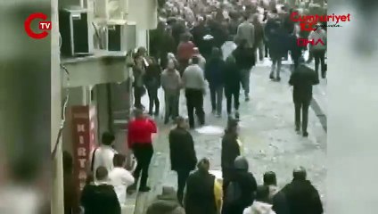 CHP Hopa seçim bürosunda yumruklu kavga kamerada