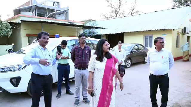 सामुदायिक स्वास्थ्य केंद्र पेण्ड्रा में 10 बिस्तर विस्तार के लिए कलेक्टर ने किया निरीक्षण