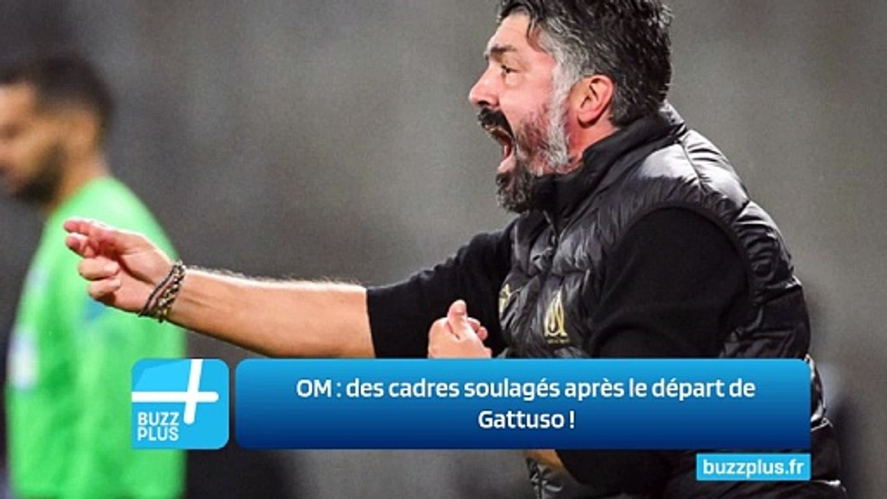 OM : des cadres soulagés après le départ de Gattuso !