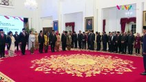Momen AHY Hormat ke Jokowi dan Prabowo di Istana Negara