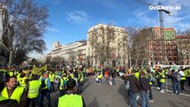 Los agricultores toman el centro de Madrid: “Si el campo no produce, la ciudad no come”
