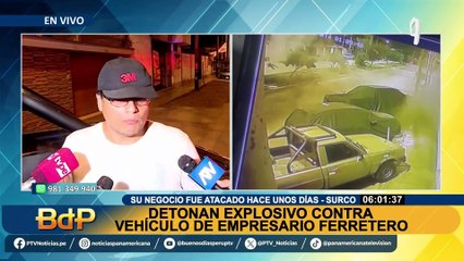 Surco: detonan explosivo en camioneta de empresario ferretero que sufrió atentado en su negocio hace unos días