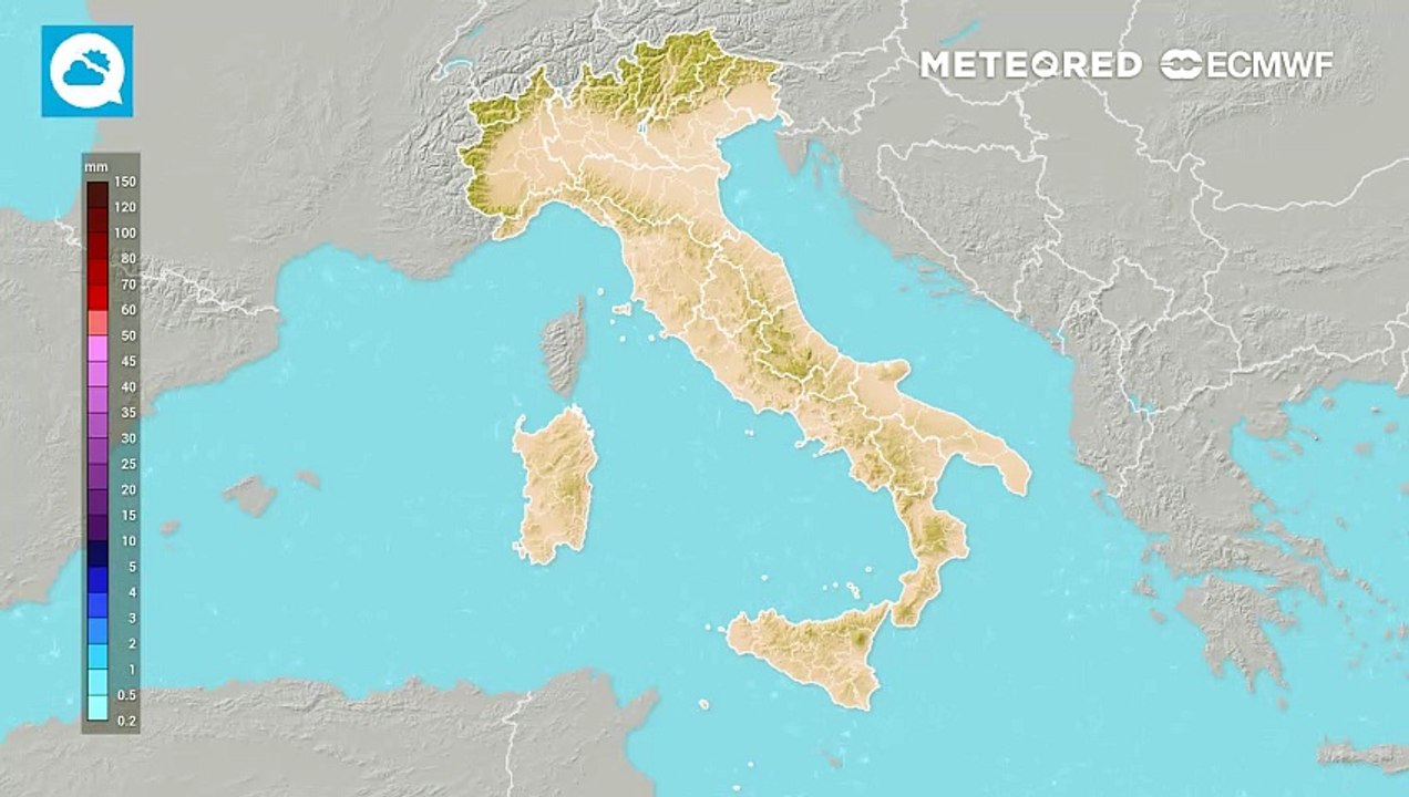 Mappa delle precipitazioni