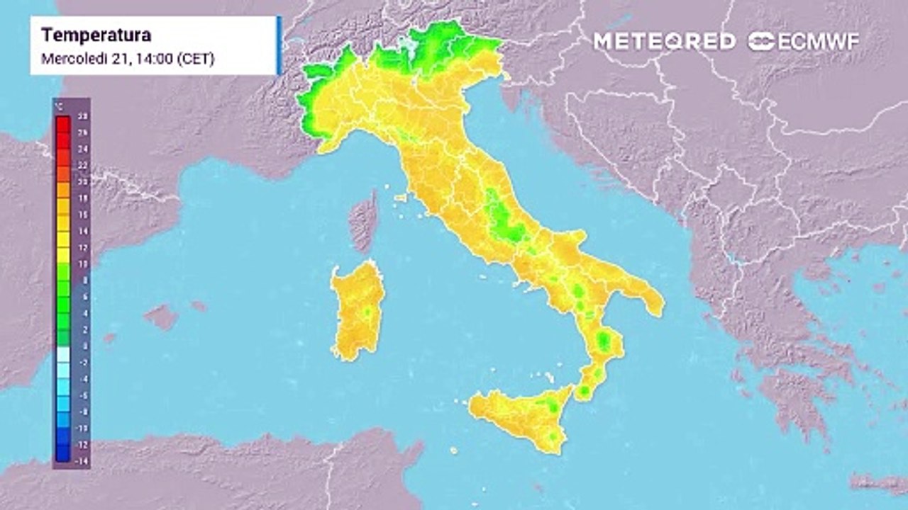 Mappa delle temperature