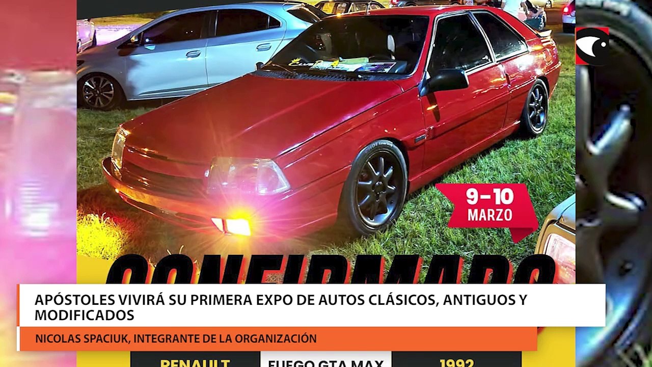 Con fines solidarios, Apóstoles se prepara para la primera Expo de autos clásicos, antiguos y modificados