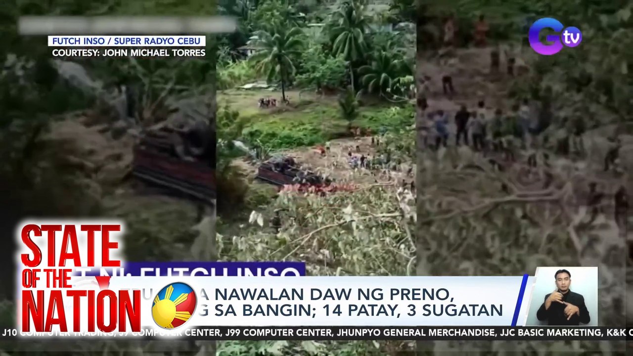 Truck na nawalan daw ng preno, nahulog sa bangin; 14 patay, 3 sugatan | SONA