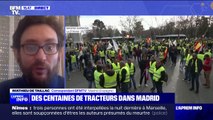 Colère des agriculteurs: des centaines de tracteurs manifestent en plein cœur de Madrid, en Espagne