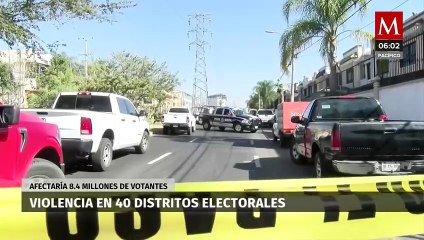 Download Video: Violencia en 40 distritos electorales afectaría a 8.4 millones de votantes