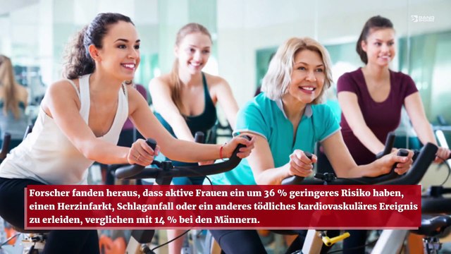 Frauen können weniger Sport treiben als Männer und profitieren trotzdem von den gleichen gesundheitlichen Vorteilen