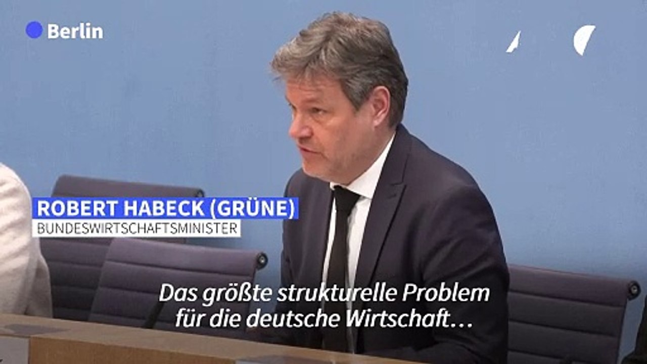 Habeck: Auf dem Arbeitsmarkt fehlt es 'an allen Ecken und Kanten'