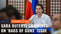 Sara Duterte on getting ‘bags of guns’ from Quiboloy: I’m a target of presidential aspirants