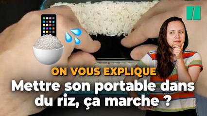 Mettre votre portable dans du riz, une très mauvaise idée