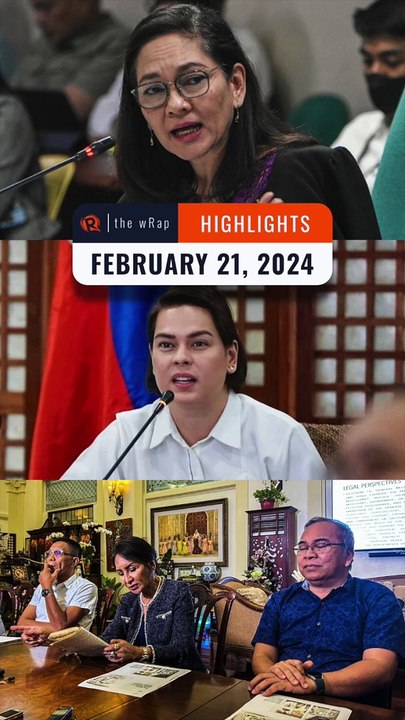 Rappler’s highlights: Hontiveros & Quiboloy, Sara Duterte, Cebu’s lost panels | The wRap | February 21, 2024