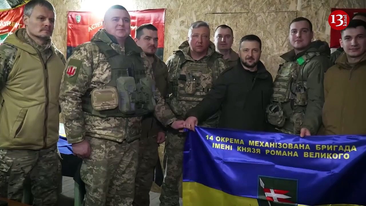 Zelensky visits Kupyansk where fierce fighting is underway amid Russians attack, meets residents