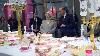 Emine Erdoğan restore edilen Ankara Palas'ı ziyaret etti