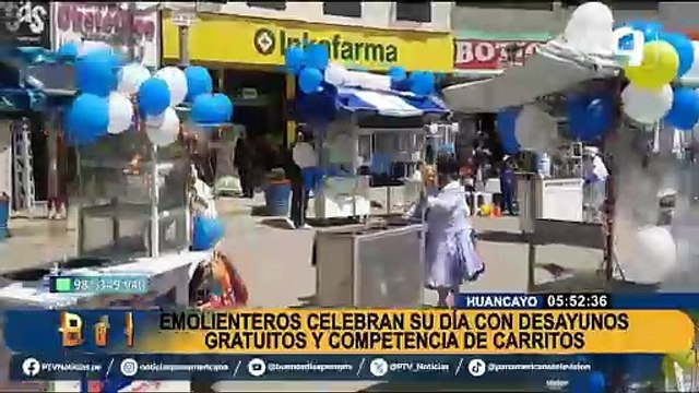 Con desayunos gratis y carreras: Así se celebró el Día del Emolientero en Huancayo