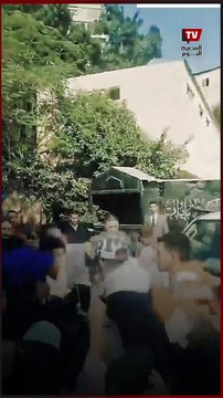 لحظه خروج محمد رمضان من محكمة الجيزة لاتهامه بنشر أخبار كاذبة ضد بنك شهير