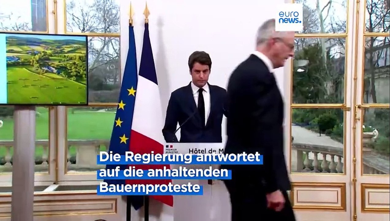 Frankreichs Premier verspricht den Bauern: 'Wir werden Euch nicht belügen'
