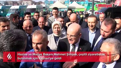 Bakan Şimşek Kayseri'de temaslarda bulundu