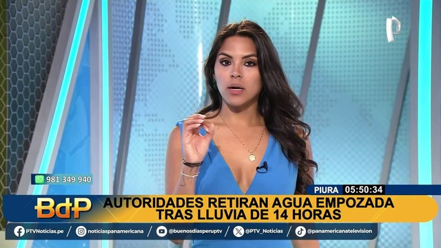 Calles inundadas por fuertes lluvias continuán en los próximos días en Tumbes