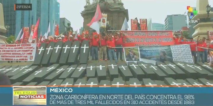 México: Familiares de víctimas mineras rememoran tragedia de Pasta de Conchos