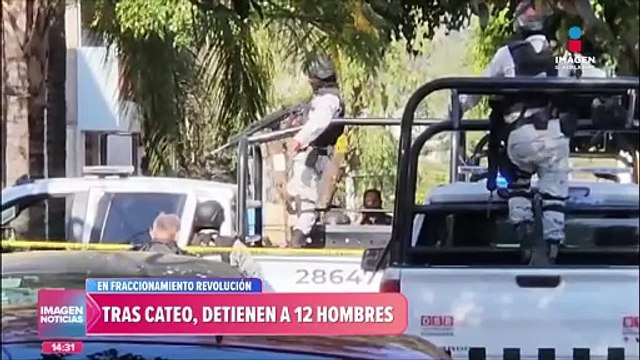 Tras cateo, detienen a 12 hombres | #ImagenNoticiasGDL con #FabiolaAnaya